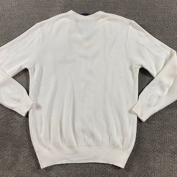 Vintage Seadoo Sea-Doo Bombardier Knit Sweater Mens Medium White Acrylic Jet Ski - Picture 4 of 9